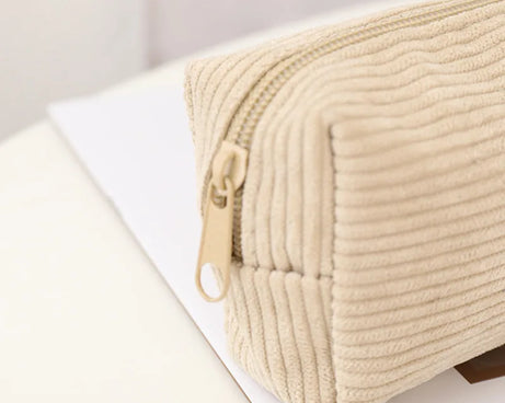 Kawaii Shark Corduroy Pencil Case – Cute & Fun