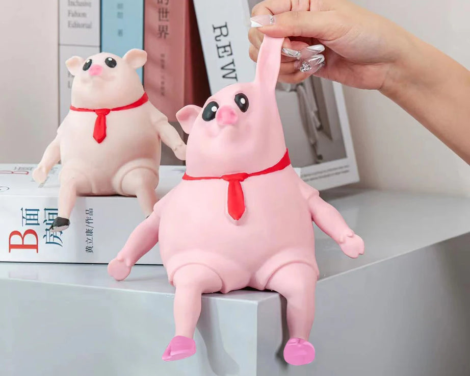 Cute Pink Pig Stress Relief Squeezable Toy