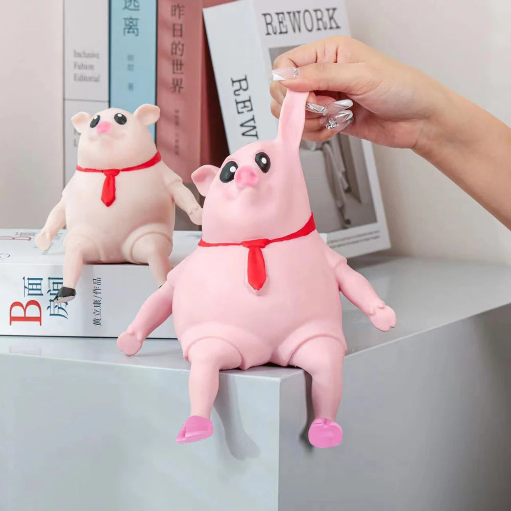 Cute Pink Pig Stress Relief Squeezable Toy