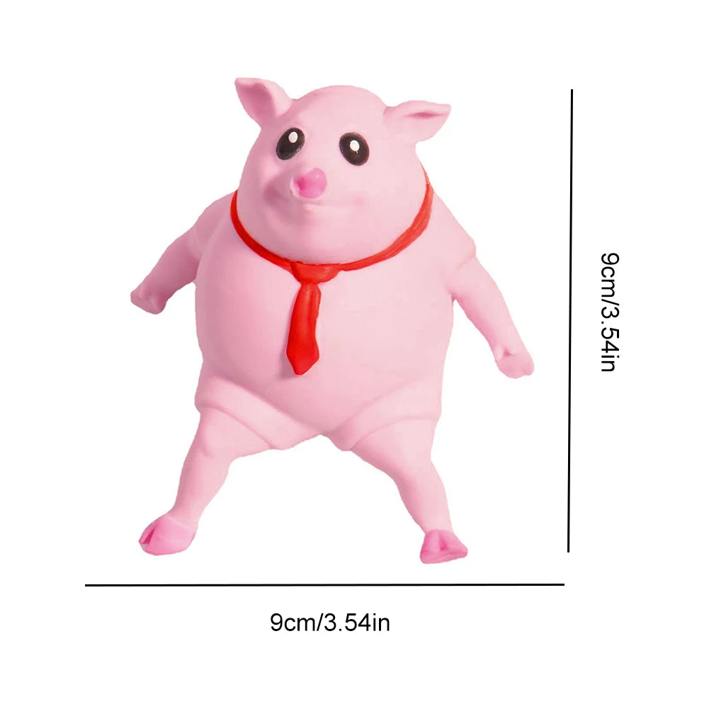 Cute Pink Pig Stress Relief Squeezable Toy