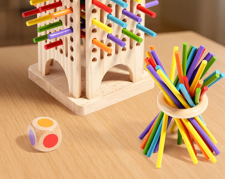 Interactive Wooden Stick Puzzle – Logic Game