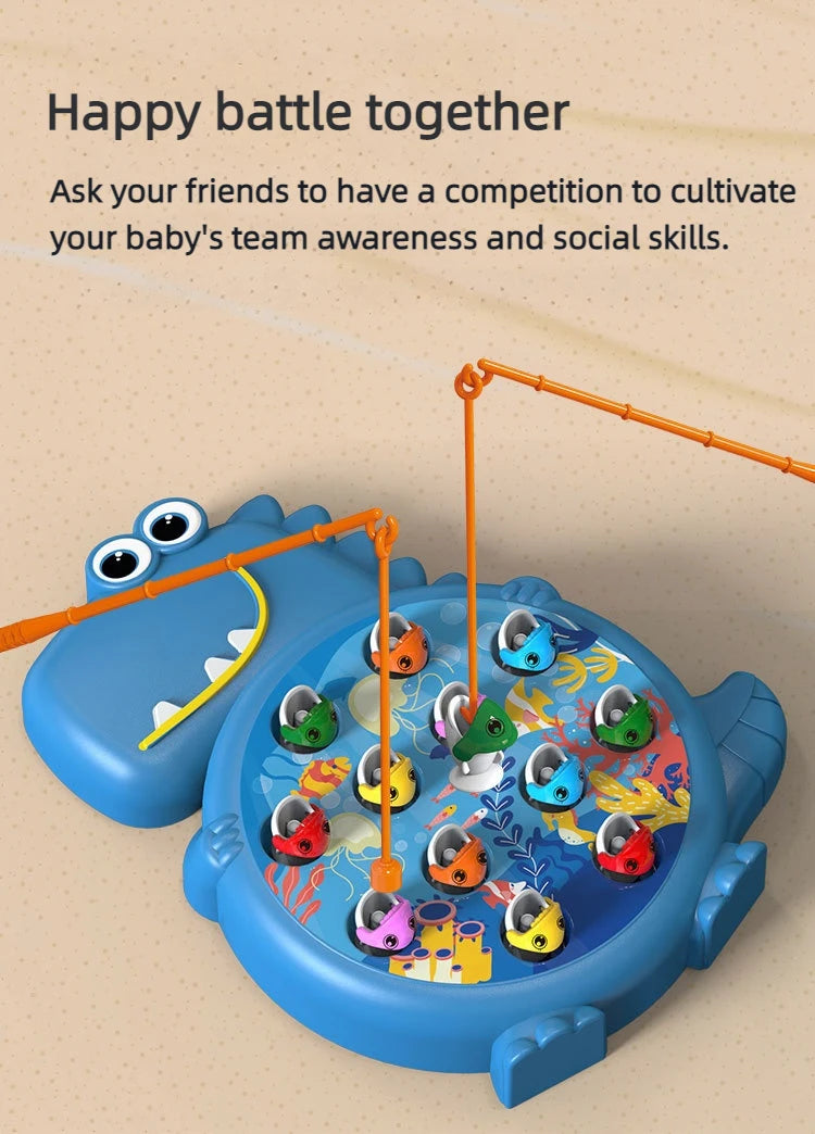 Dinosaur Magnetic Fishing Game – Montessori Toy