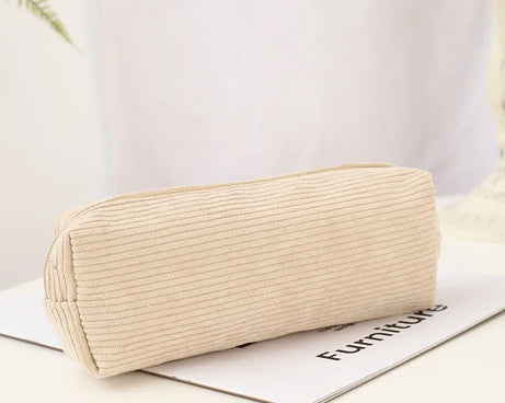 Kawaii Shark Corduroy Pencil Case – Cute & Fun