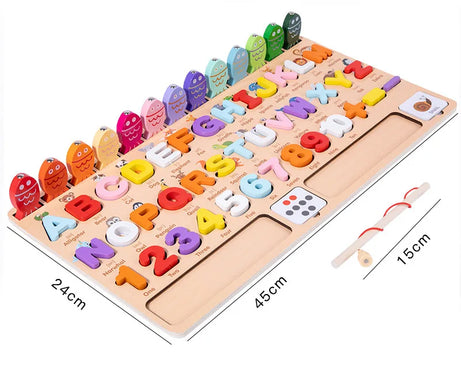 5-in-1 Montessori Puzzle & Fishing Toy