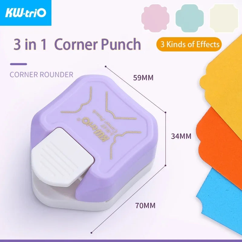 3-in-1 Corner Rounder Punch – Mini Cutter