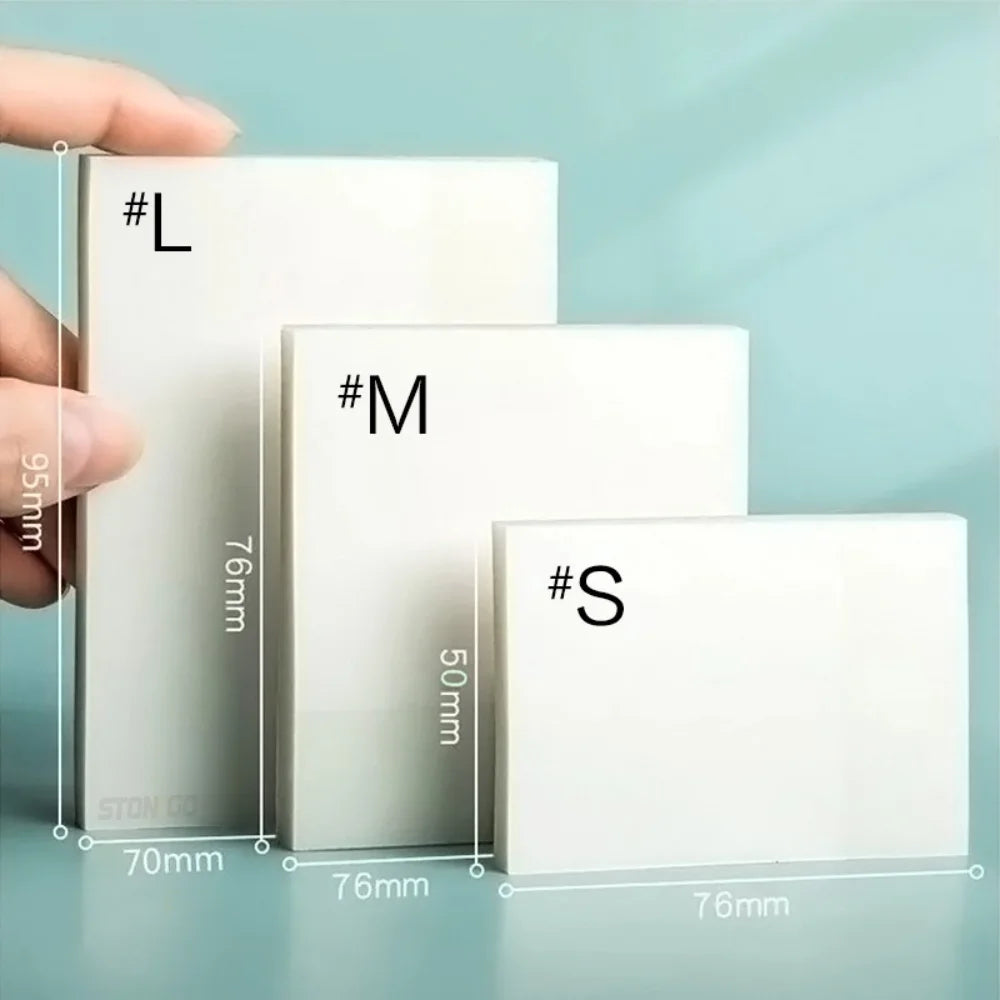 50-Sheet Transparent Sticky Notes – Waterproof