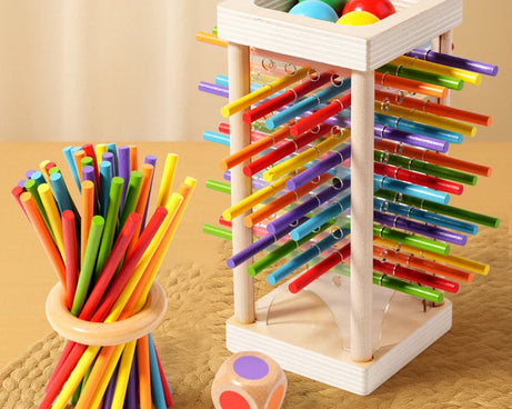 Interactive Wooden Stick Puzzle – Logic Game