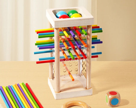 Interactive Wooden Stick Puzzle – Logic Game