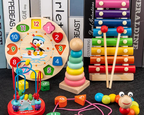 Montessori 3D Wooden Puzzles – Educational Toy