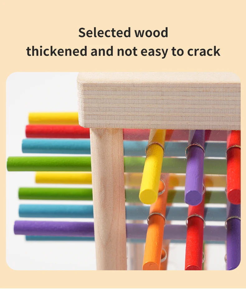 Interactive Wooden Stick Puzzle – Logic Game