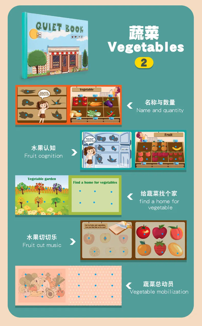 Montessori Busy Book – Learning Activity for Toddlers