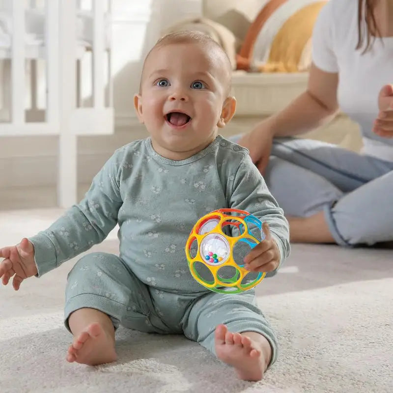 Soft Rattle Ball – Sensory Toy with Bell