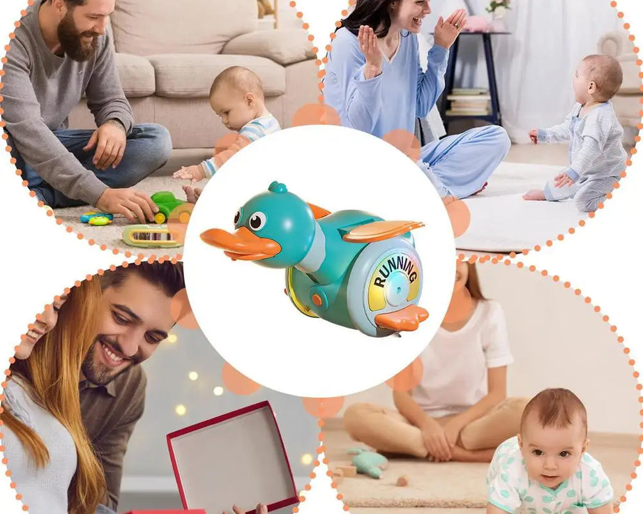 Dancing Duck Toy – Lights, Sound & 360° Spin