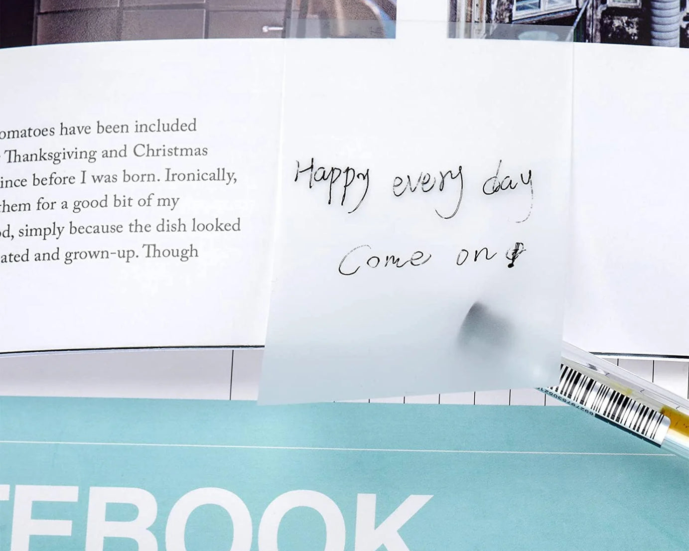 50-Sheet Transparent Sticky Notes – Waterproof