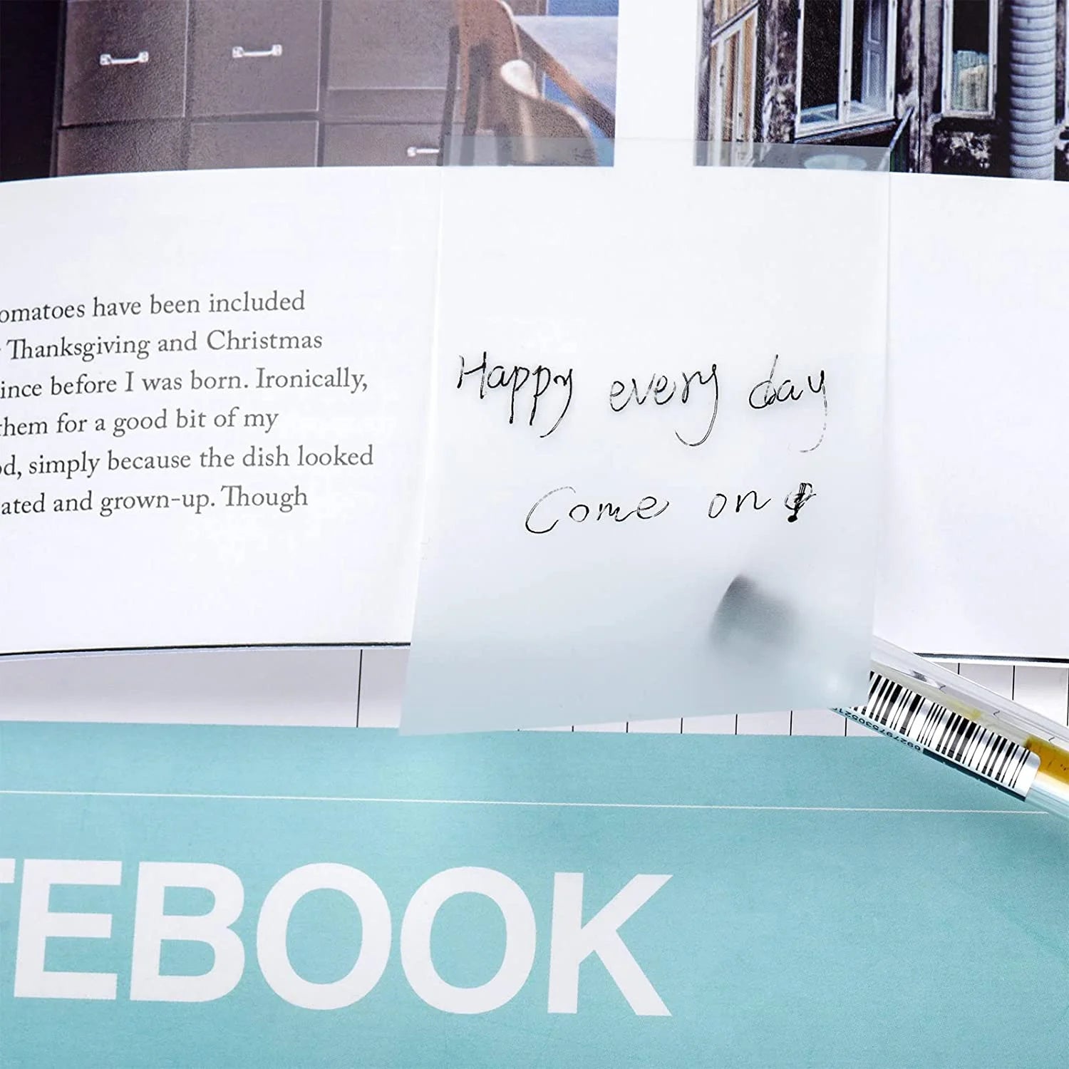 50-Sheet Transparent Sticky Notes – Waterproof