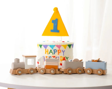 Montessori Wooden Train Set – Educational Toy