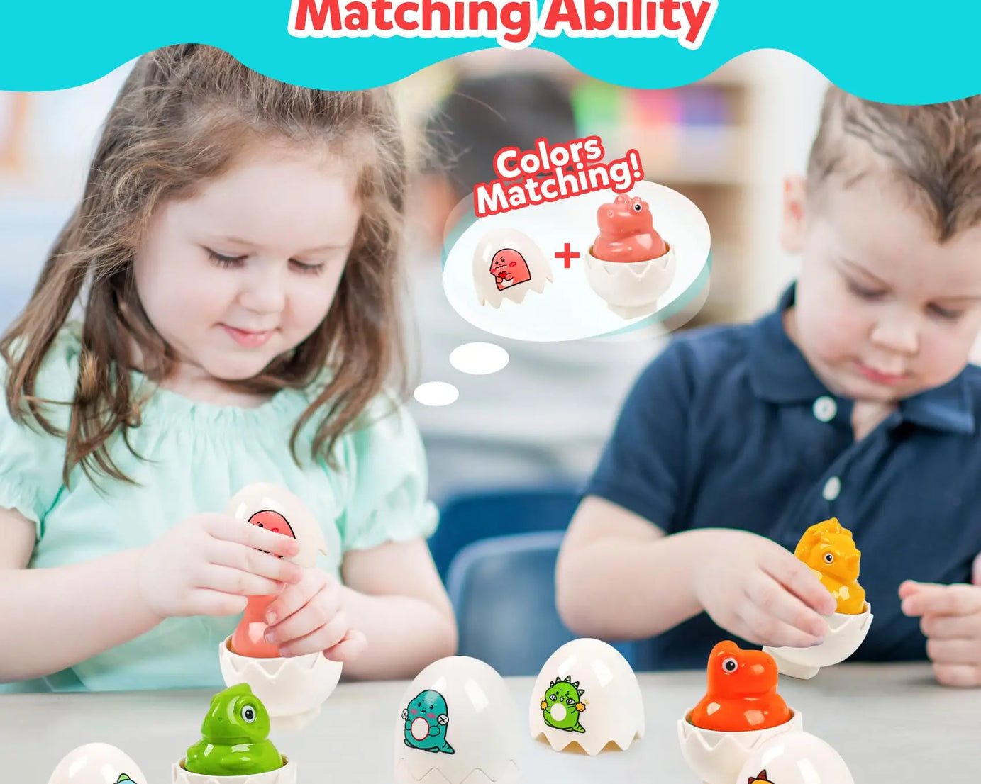 Matching Eggs Montessori Toy – Shape Sorter