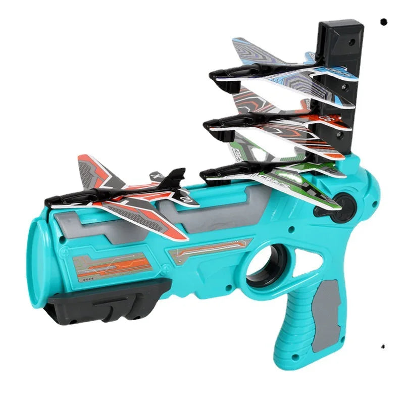 Kids Ejection Aircraft Shooting Toy Set
