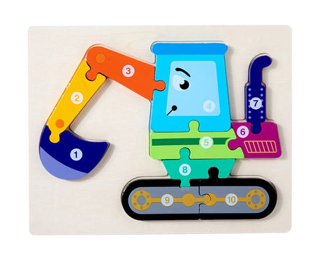 Montessori Wooden 3D Puzzle for Kids