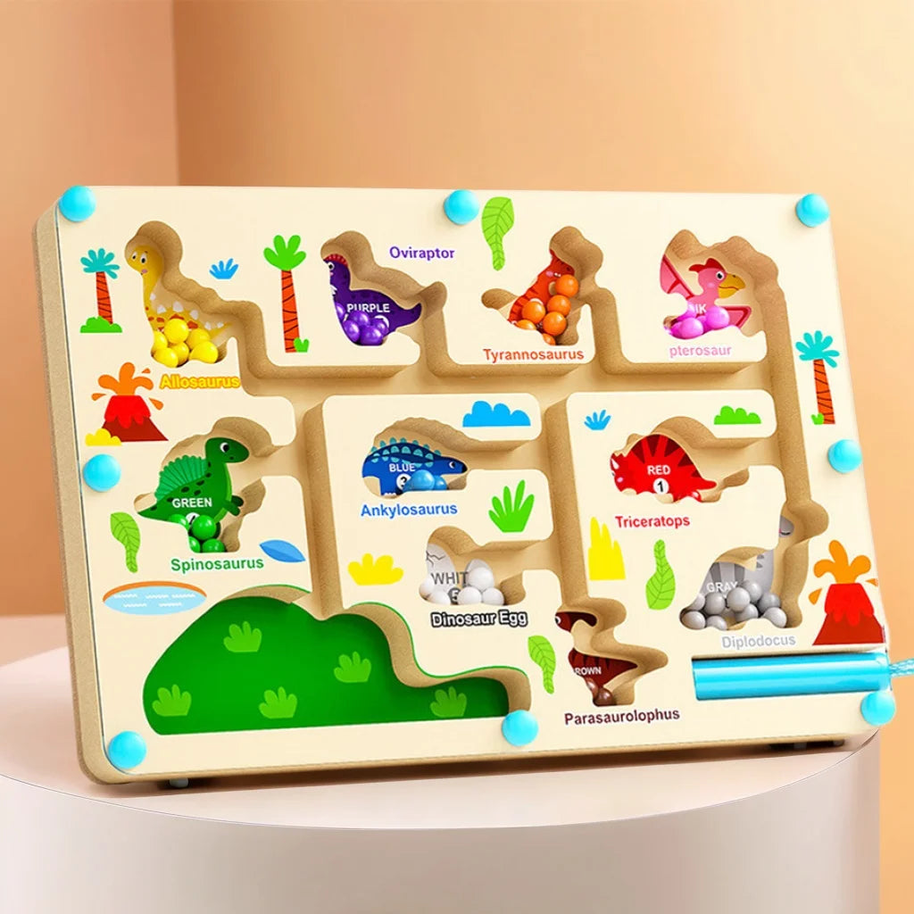 Montessori Magnetic Color Sorting Maze Toy