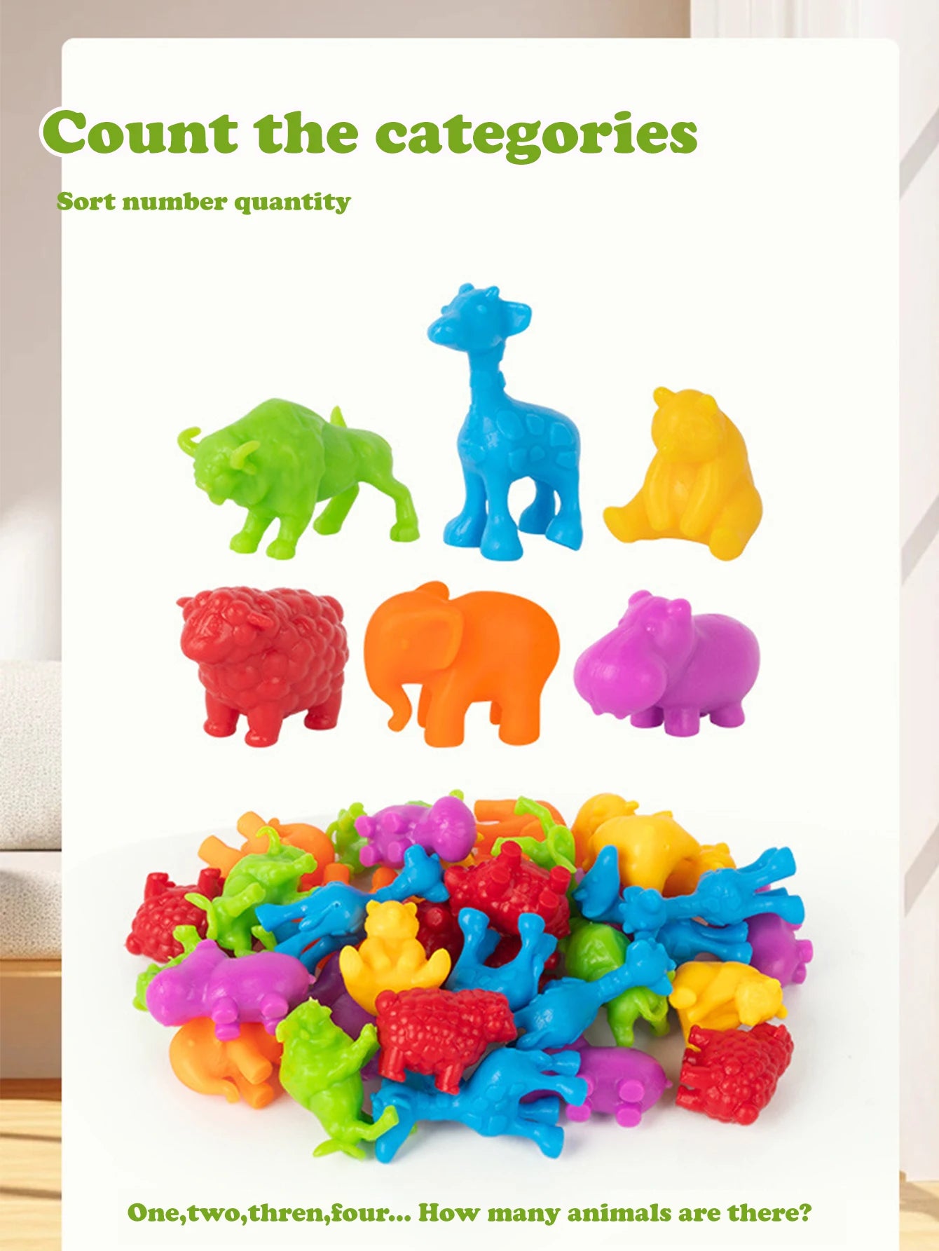 Animal Counting & Sorting Toy – Learn & Play
