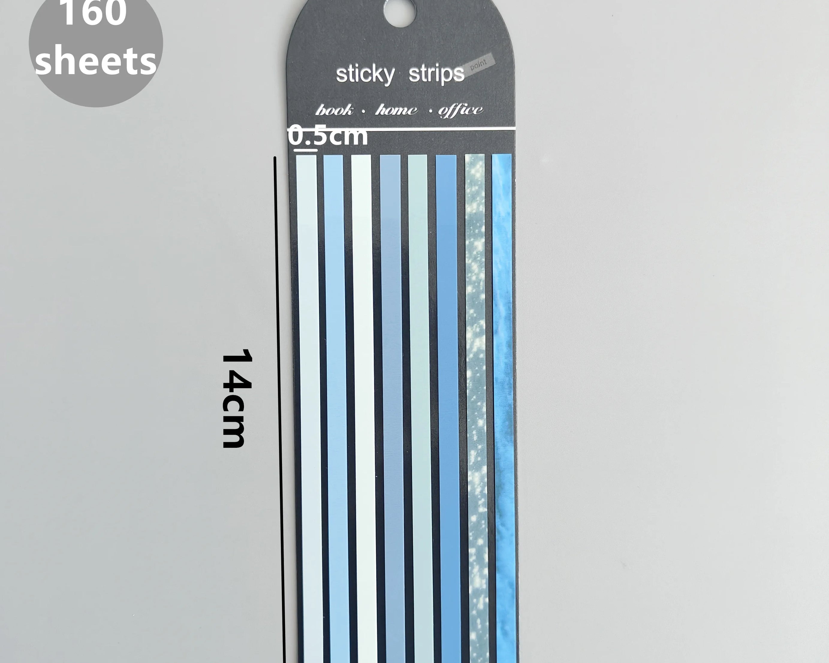 160-Sheet Transparent Sticky Notes – Self-Adhesive