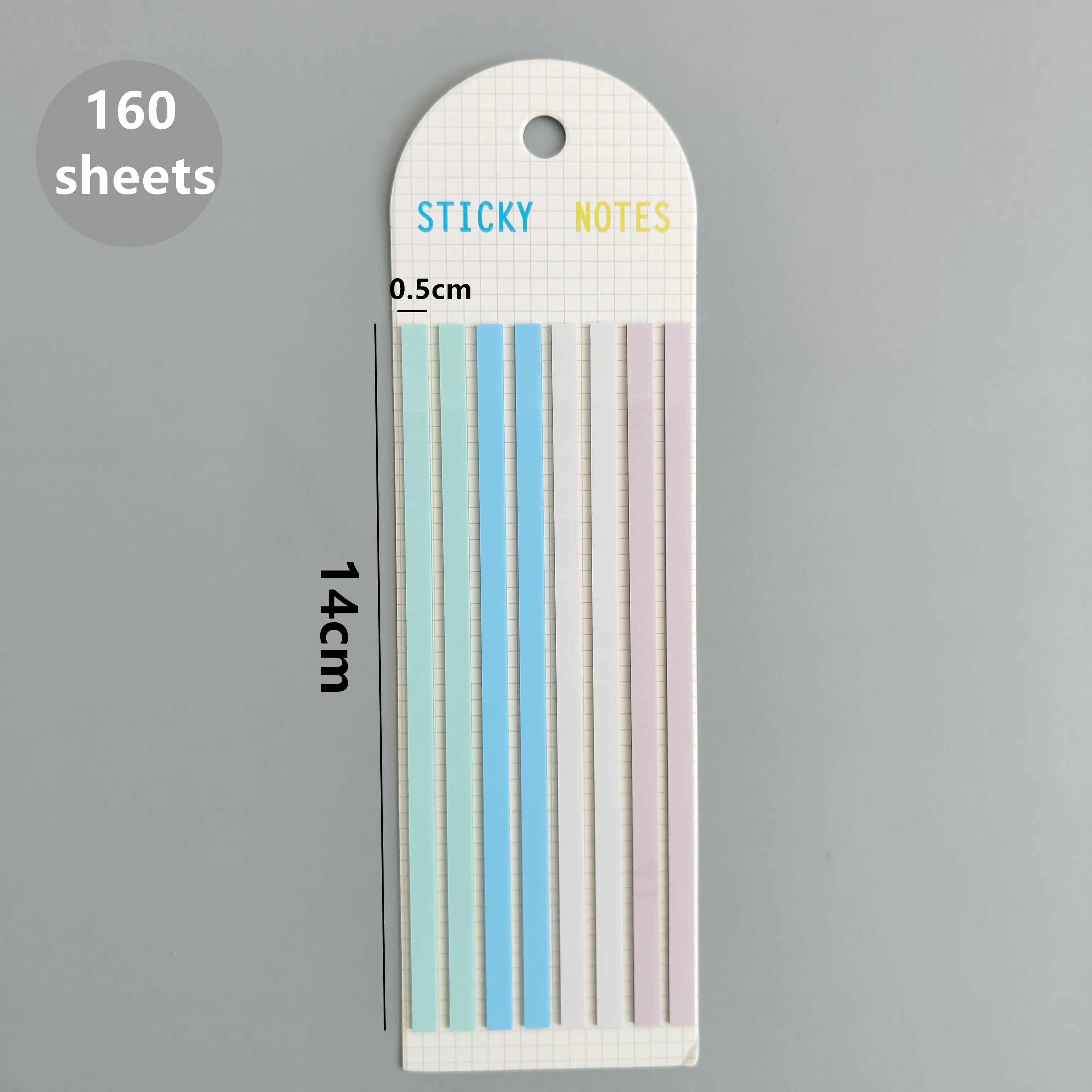 160-Sheet Transparent Sticky Notes – Self-Adhesive