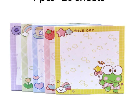 80-Sheet Sanrio Sticky Notes – Cute Characters