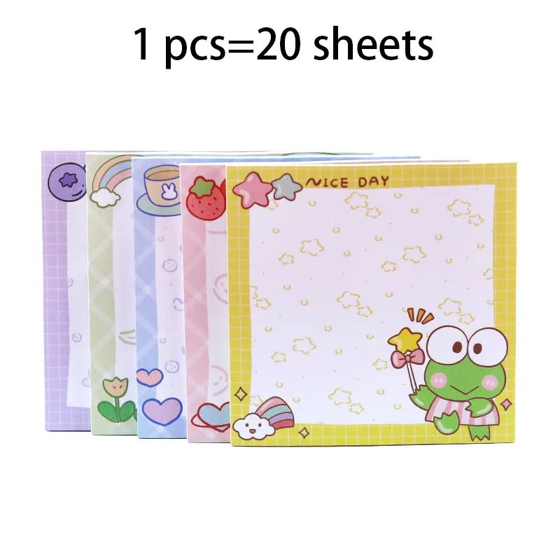 80-Sheet Sanrio Sticky Notes – Cute Characters