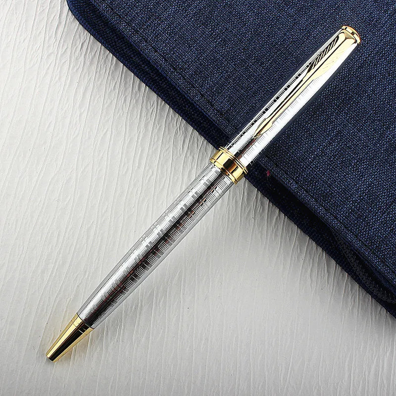Luxury Metal Rollerball Pen – Gold & Steel