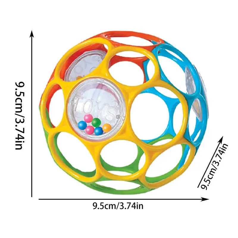 Soft Rattle Ball – Sensory Toy with Bell