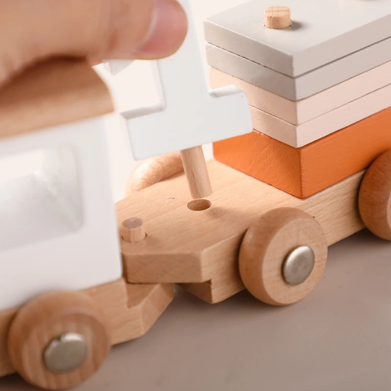 Montessori Wooden Train Set – Educational Toy