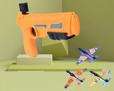 Kids Ejection Aircraft Shooting Toy Set