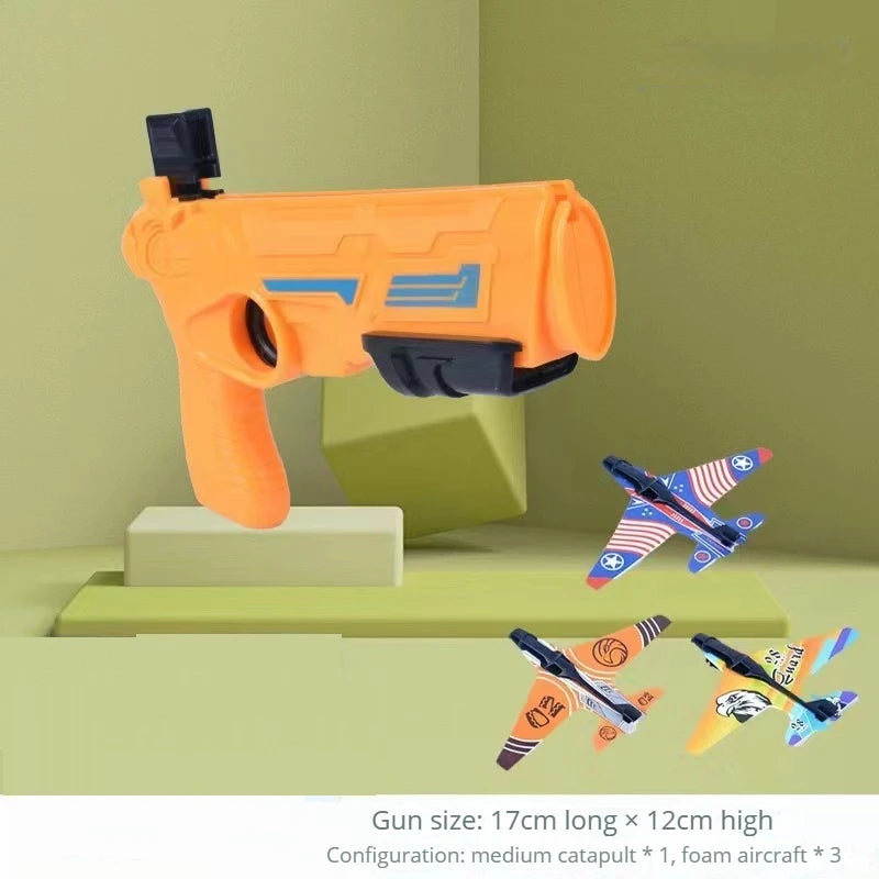 Kids Ejection Aircraft Shooting Toy Set
