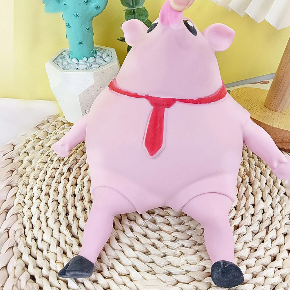 Cute Pink Pig Stress Relief Squeezable Toy