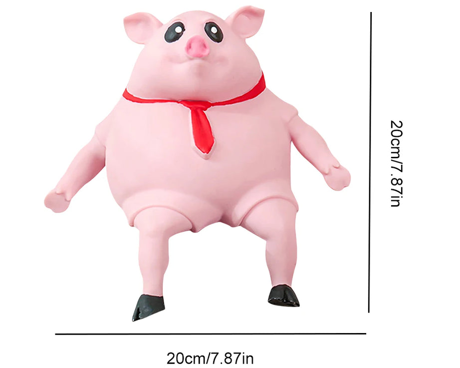 Cute Pink Pig Stress Relief Squeezable Toy