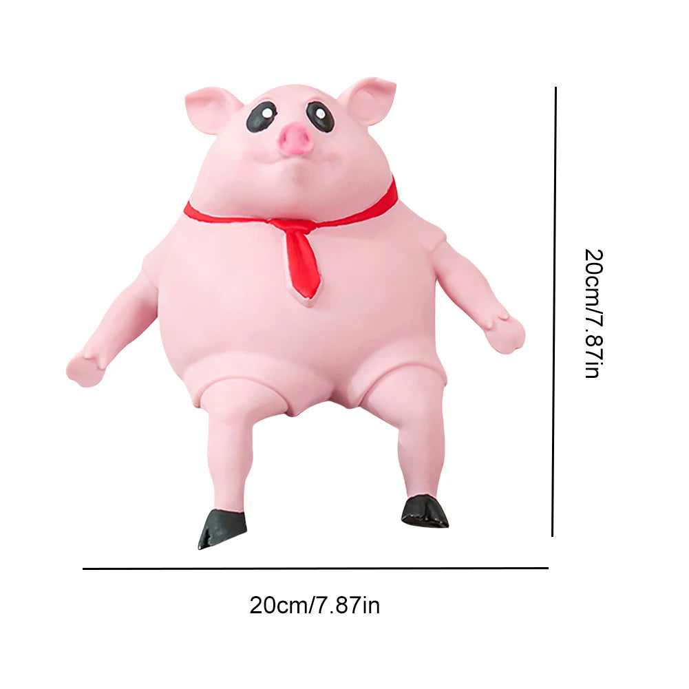 Cute Pink Pig Stress Relief Squeezable Toy