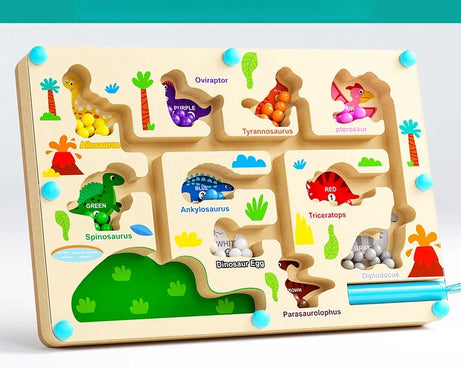 Magnetic Bead Maze – Number & Color Matching Toy