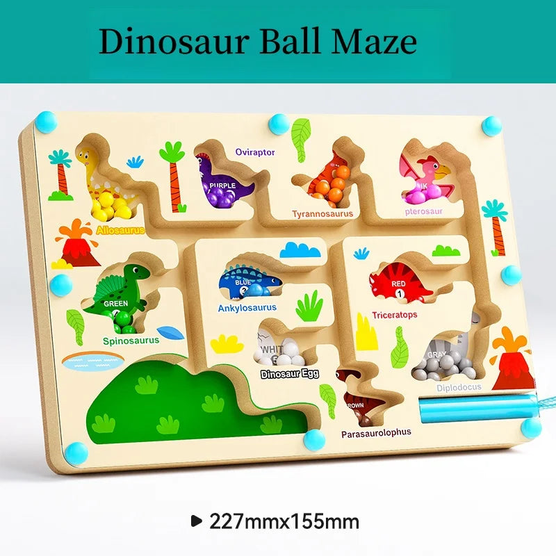 Magnetic Bead Maze – Number & Color Matching Toy