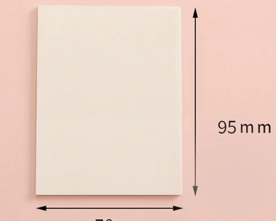 50-Sheet Transparent Sticky Notes – Waterproof