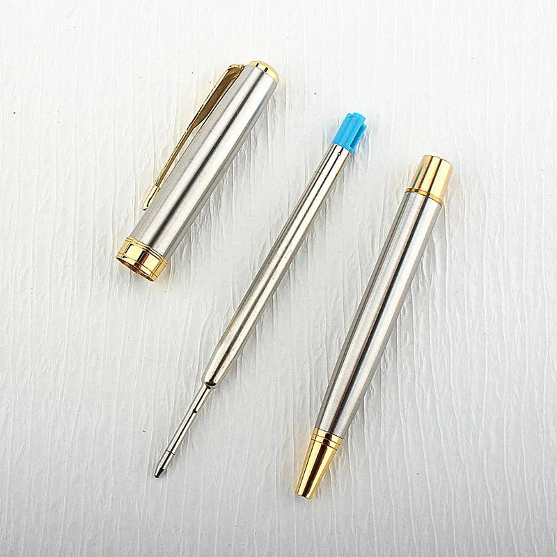 Luxury Metal Rollerball Pen – Gold & Steel