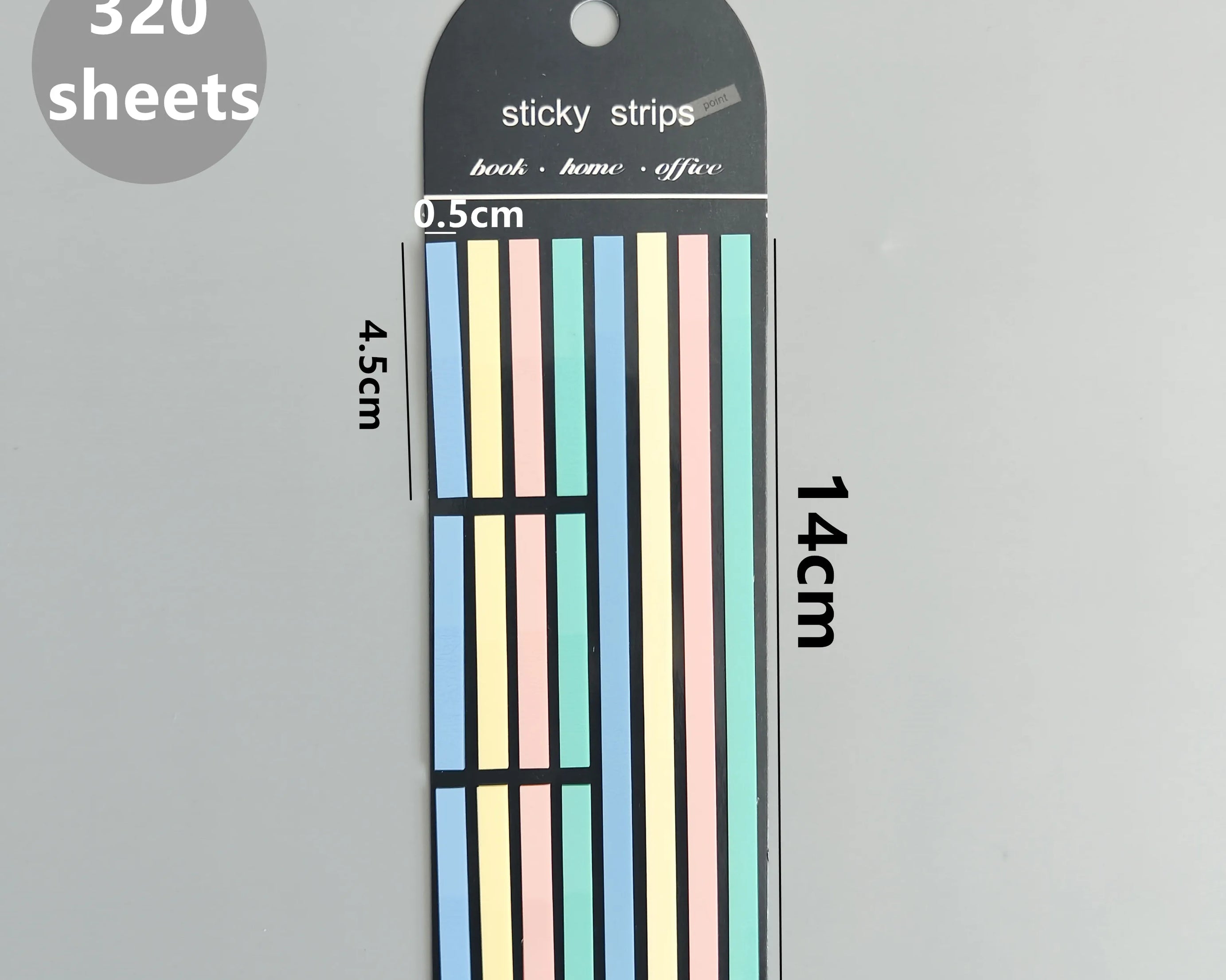 160-Sheet Transparent Sticky Notes – Self-Adhesive