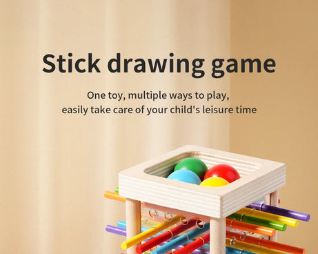 Interactive Wooden Stick Puzzle – Logic Game
