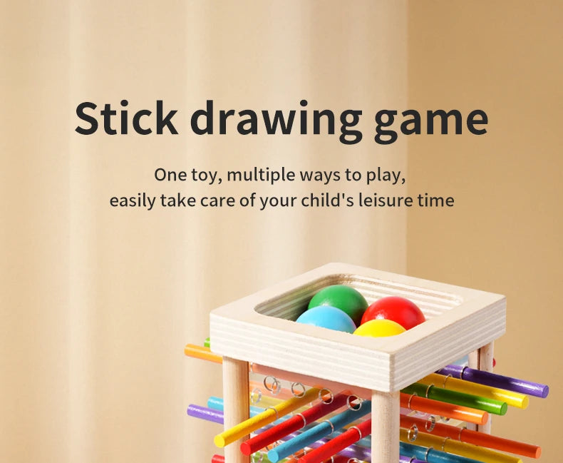 Interactive Wooden Stick Puzzle – Logic Game