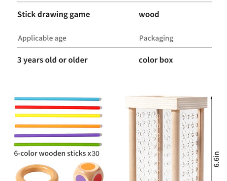 Interactive Wooden Stick Puzzle – Logic Game
