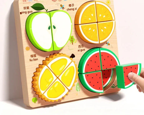 3D Wooden Animals Puzzle Toy for Kids