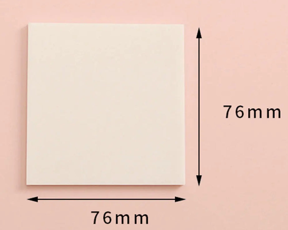 50-Sheet Transparent Sticky Notes – Waterproof