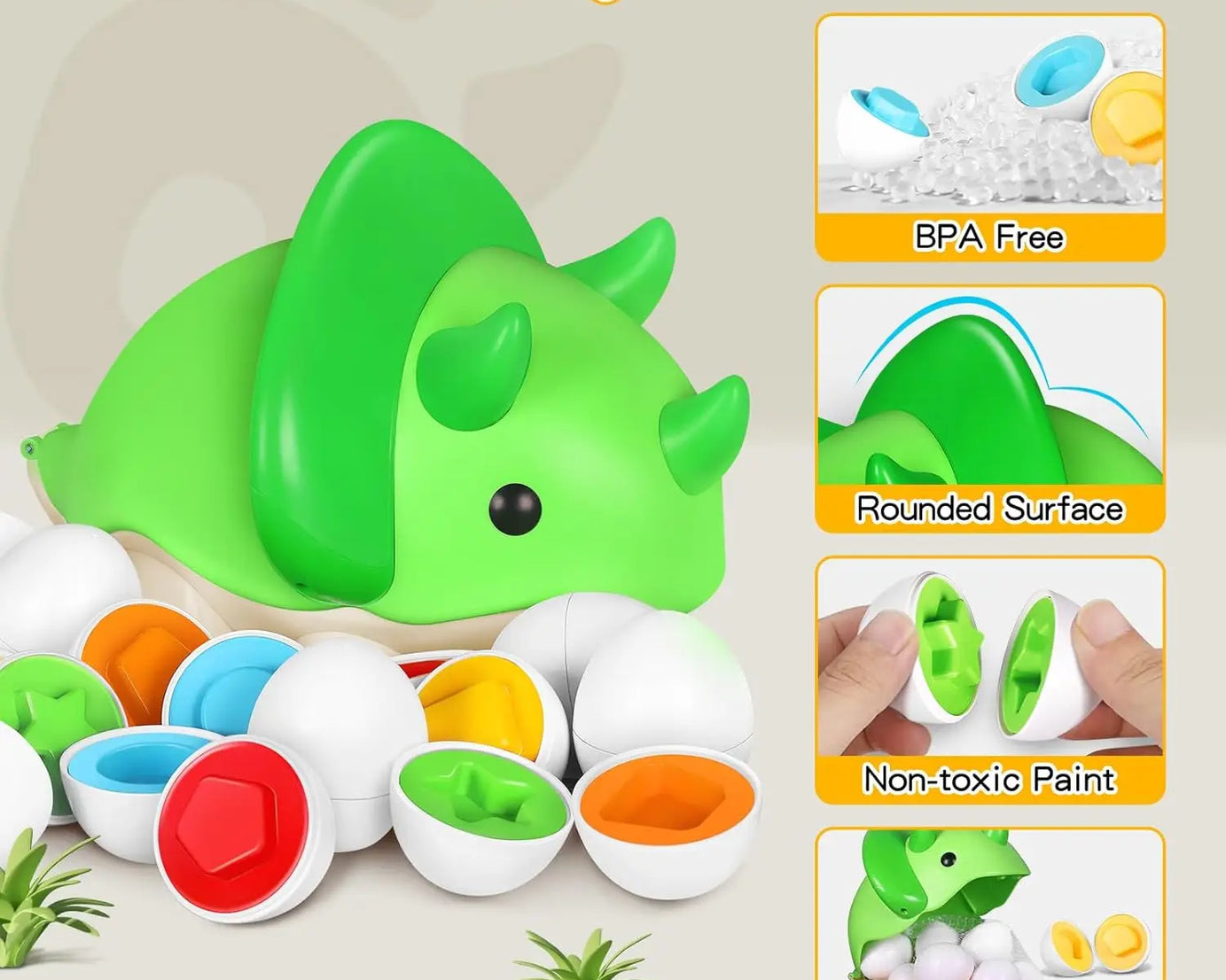 Matching Eggs Montessori Toy – Shape Sorter