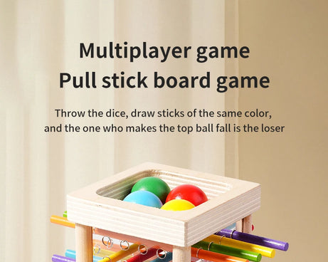 Interactive Wooden Stick Puzzle – Logic Game