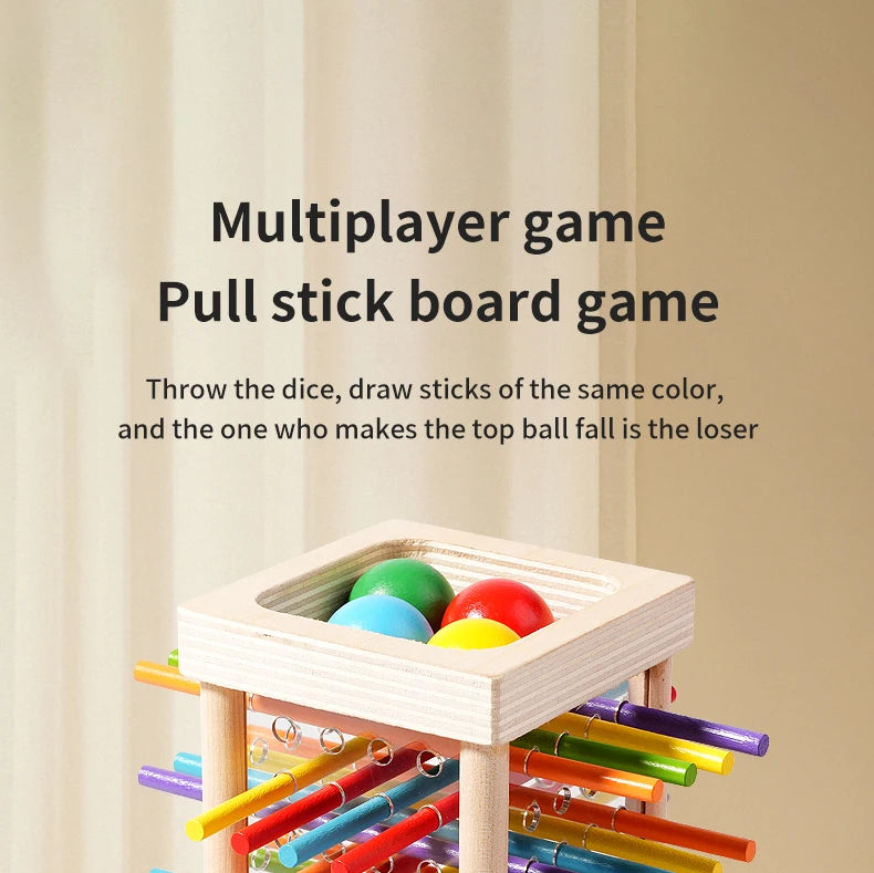 Interactive Wooden Stick Puzzle – Logic Game